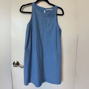 Abercrombie & Fitch Linen Blue Sleeveless Dress